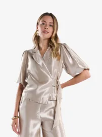 Freebird Icons Dames Blouse Brightly Champagne