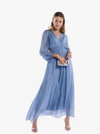 Freebird Icons Dames Jurk Diola Blauw Heaven