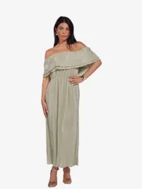 Freebird Icons Dames Jurk Bonne Sage Green