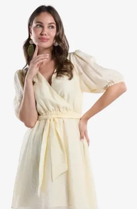Freebird Icons Dames Jurk Dita Butter Geel