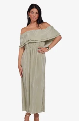 Freebird Icons Dames Jurk Bonne Sage Green