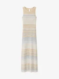 Guess Dames Jurk Rosalyn Light Blue Beige