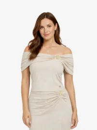 Guess Dames Top Brigitte Off Shoulder Lovers Beach