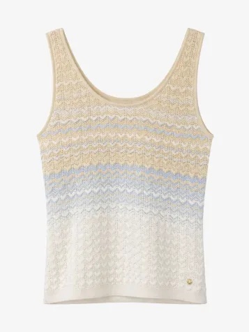 Dames Tanktop Rosalyn Light Blue Beige