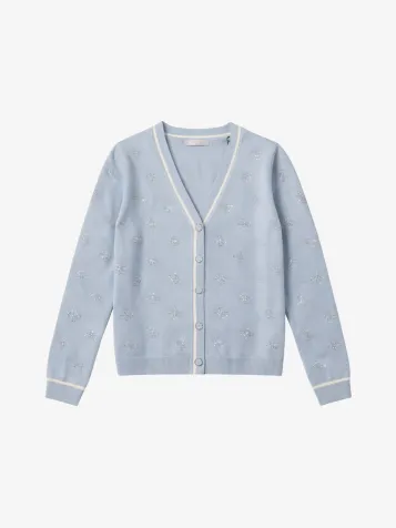 Dames Vest 4g Rhinestones Aerial Blue