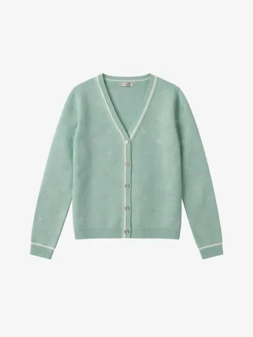 Dames Vest 4g Rhinestones Matcha Dust