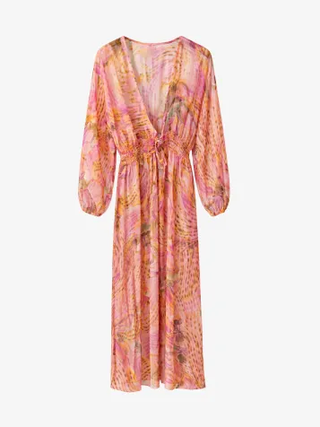 Dames Kimono Ines Flower Dots Big