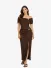 Guess Dames Top Brigitte Off Shoulder Regal Bruin