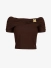 Guess Dames Top Brigitte Off Shoulder Regal Bruin