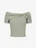 Guess Dames Top Brigitte Off Shoulder Sage Leaf