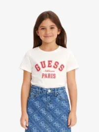 Guess Kids Meisjes T-shirt Salt Wit