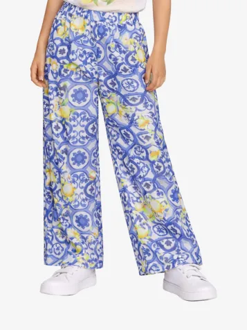 Meisjes Broek Chiffon Palazzo Amalfi Coast Print
