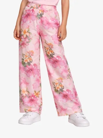 Meisjes Broek Chiffon Palazzo Hibiscus Oasis