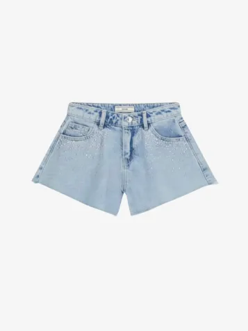 Meisjes Spijker Short Fully Rhinestone Blauw