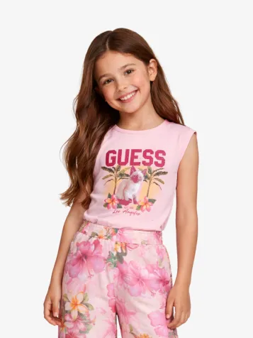 Meisjes T-shirt Oversize Boxy Taffy Rose