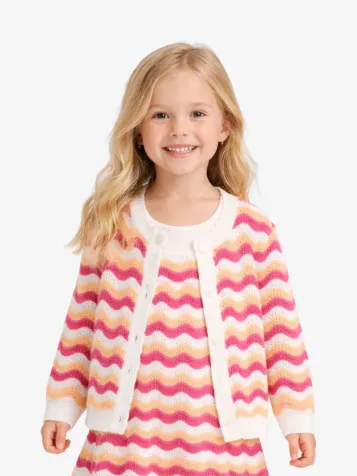 Ls Crochet Cardigan Purple Link And Oran