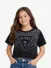 Guess Kids Meisjes T-shirt Midi Zwart
