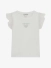 Guess Kids Meisjes T-shirt Rib Mesh Pure Wit