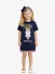 Guess Kids Meisjes Jurk Sweat Secret Blue