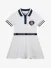 Guess Kids Meisjes Jurk Polo Piquet Pure Wit