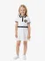 Guess Kids Meisjes Jurk Polo Piquet Pure Wit