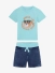 Guess Kids Jongens Baby Set T-shirt Denim Short Teal Surf
