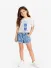 Guess Kids Meisjes Spijker Short Wide Denim Blauw Needle Punch