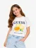 Guess Kids Meisjes T-shirt Crop Pure Wit