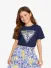 Guess Kids Meisjes T-shirt High Low Suiting Blauw