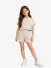 Guess Kids Meisjes T-shirt Boxy Crop Over Night Oats