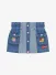 Guess Kids Meisjes Spijker Rok Denim Medium Reverse Blauw