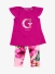 Guess Kids Meisjes Set T-shirt Legging Paars Dragonfruit
