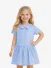Guess Kids Meisjes Jurk Poplin Lemon Pie Blauw
