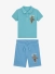 Guess Kids Jongens Set Polo Short Teal Surf