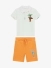 Guess Kids Jongens Set Polo Pure Wit Ember Sunset