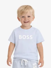 Boss Kids Jongens Baby T-shirt Licht Blauw