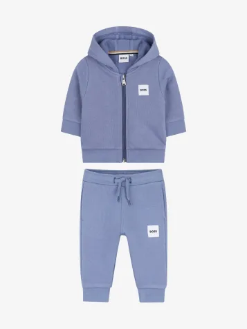 Jongens Baby Joggingpak Lavendelblauw