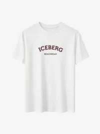 Iceberg Heren T-shirt Logo Creme