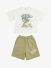 Iceberg Kids Completo T-shirt Bermuda In Cotone Papiro