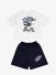 Iceberg Kids Completo T-shirt Bermuda In Cotone Navy