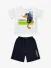 Iceberg Kids Completo T-shirt Bermuda In Cotone Bianco