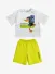 Iceberg Kids Completo T-shirt Bermuda In Cotone Bianco