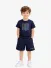 Iceberg Kids Completo T-shirt Bermuda In Cotone Navy