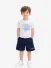 Iceberg Kids Completo T-shirt Bermuda In Cotone Bianco