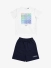 Iceberg Kids Completo T-shirt Bermuda In Cotone Bianco