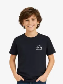 Jacob Cohen Junior Jongens T-shirt Golf Blauw Grijs Multi