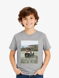 Jacob Cohen Junior Jongens T-shirt Golf Grijs Multi