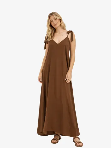 Dames Jurk Clara Bruin