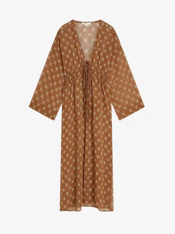 Dames Kimono Sienna Bruin