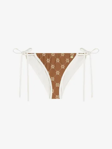 Dames Bikini Broekje Harlow Brown Ecru
